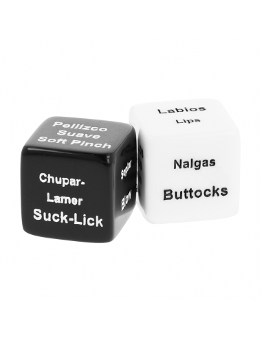 Black&silver dice for couples es/en