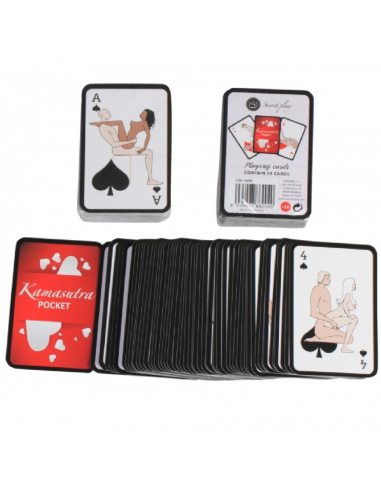 Secretplay pocket kamasutra playing cards i es/en/pt/it/fr/de