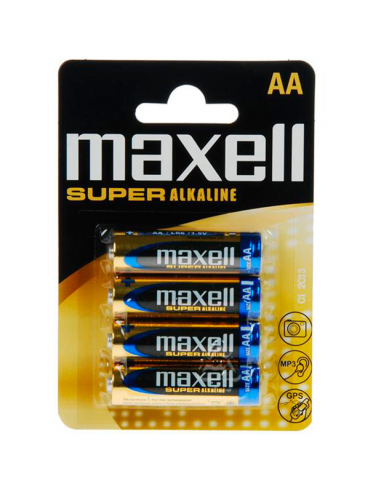 Maxell super alkaline aa lr6 4uds - MySexyShop (ES)