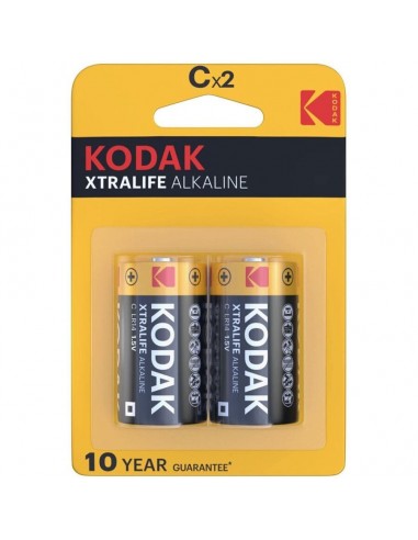 Kodak xtralife alkaline batteries c x 2 units - MySexyShop (ES)