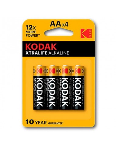 Kodak xtralife alkaline battery aa lr6 blister * 4