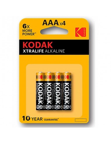 Kodak xtralife alkaline battery aaa lr03 blister * 4 - MySexyShop (ES)