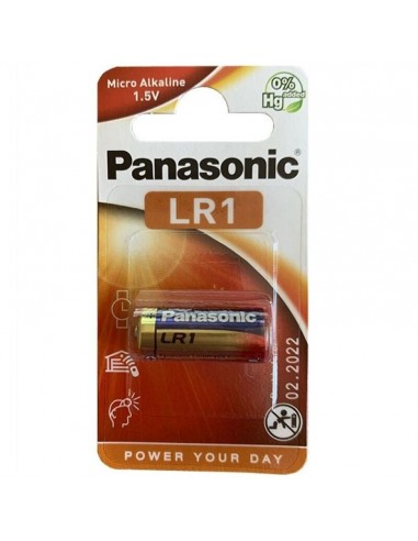 Panasonic alkaline battery lr1 1.5v blister 1 pack