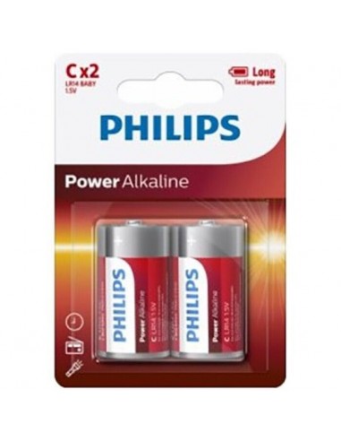 Philips power alkaline pila c lr14 blister * 2 - MySexyShop.eu