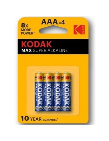 Kodak max super alkaline battery aaa lr03 blister * 4 - MySexyShop (ES)