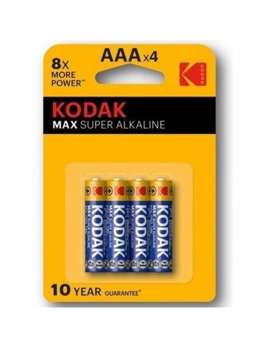 Kodak max alkaline battery aa lr6 blister * 4 - MySexyShop (ES)