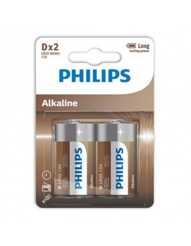 Philips alkaline battery d lr20 blister*2 - MySexyShop (ES)