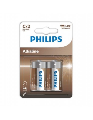 Philips Alkaline Batteries C Lr14 Blister*2 | MySexyShop (PT)