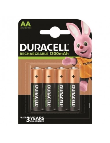 Duracell rechargeable battery hr6 aa 1300mah 4 unit | MySexyShop (PT)