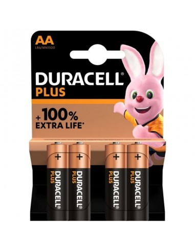 Duracell plus power 100 alkalibatterie aa lr6 4 einheit - MySexyShop.eu