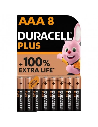 Duracell plus power 100 alkaline battery aaa lr03 8 unit - MySexyShop (ES)