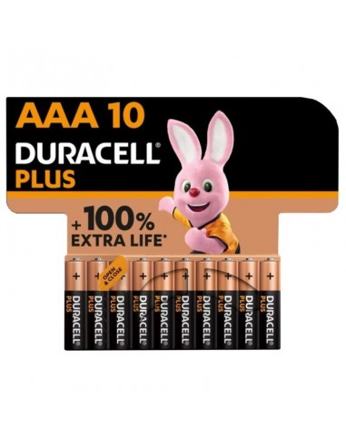 Duracell plus power 100 alkaline battery aaa lr03 10 unit - MySexyShop (ES)