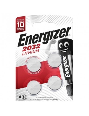 Botão de lítio da bateria Energizer cr2032 3v 4 unidade | MySexyShop (PT)