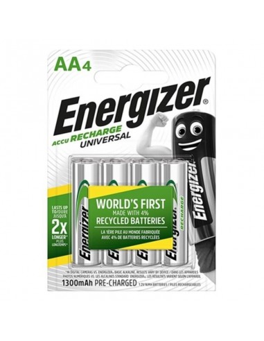 Batterie Universelle Rechargeable Energizer Hr6 Aa 1300mah 4