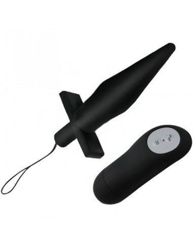 Baile butt plug anal con vibracion negro - MySexyShop.eu