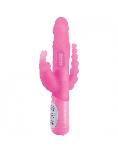 Sevencreations e rabbit slimine triple play vibrator triple stimulation pink - MySexyShop.eu