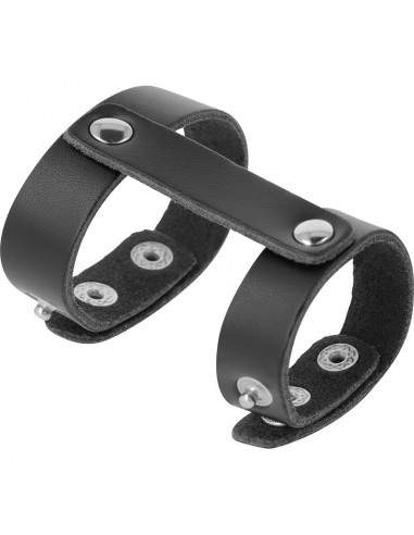 Darkness adjustable leather penis and testicles ring - MySexyShop.eu
