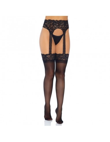 Leg Avenue Medias Con Liguero Opacas Talla Unica - MySexyShop