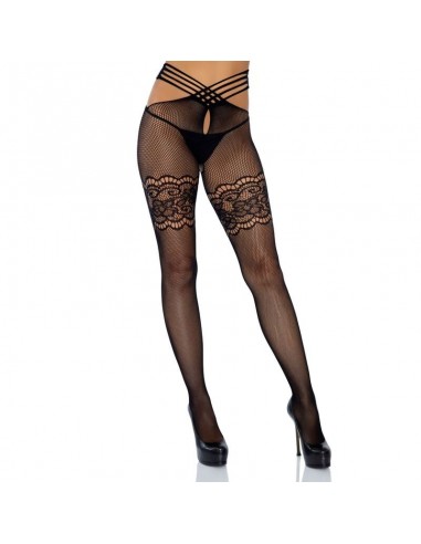 Leg Avenue Wrap Around Crothless Tights 8380 - MySexyShop (ES)