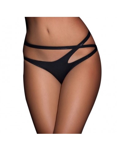 Queen lingerie crossed double strap panties s/m | MySexyShop