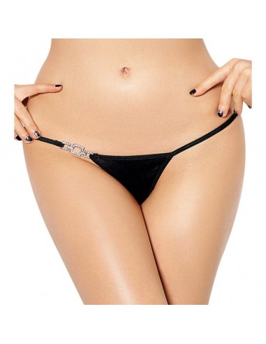 Lingerie Queen Lingerie Shinny Adornment Thong - MySexyShop