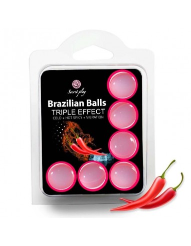 Secret Play Set 6 Brazilian Balls Triple Effect | MySexyShop (PT)