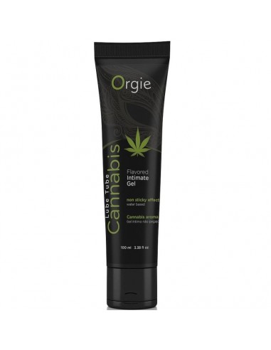 Orgie lube tube cannabis flavored intimate gel 100 ml - MySexyShop (ES)