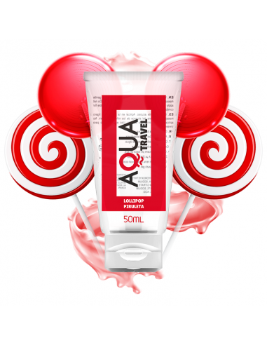Aqua travel lollipop flavour waterbased lubricant 50 ml - MySexyShop (ES)
