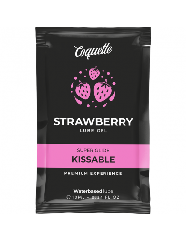 Coquette waterbased kissable strawberry lube gel 10 ml - MySexyShop (ES)
