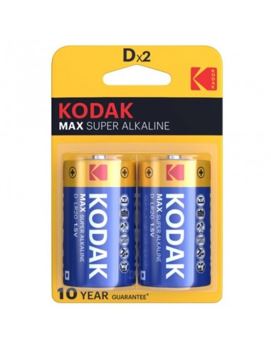 Kodak Max Pila Alcalina D Lr20 Blister*2 - MySexyShop (ES)