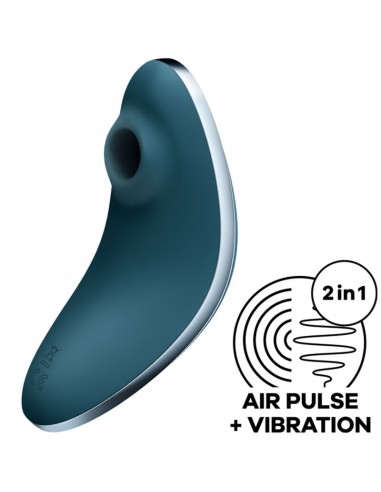 Satisfyer Vulva Lover 1 Air Pulse Stimulator & Vibrator Blue | MySexyShop (PT)