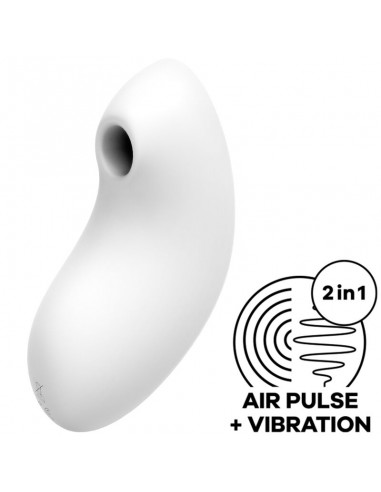 Satisfyer Vulva Lover 2 Air Pulse Stimulator & Vibrator White