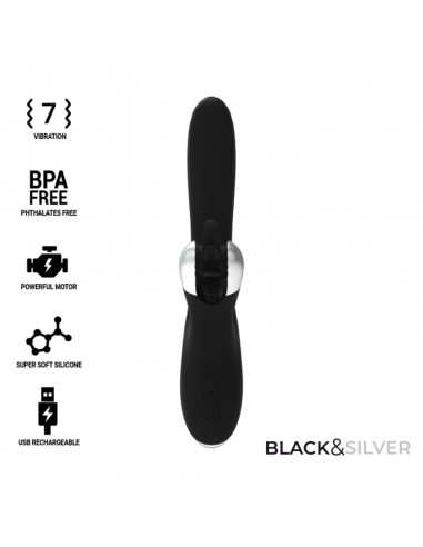 Black&Silver Bunny Johnny Vibrating Vibe | MySexyShop (PT)