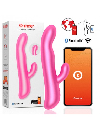 Oninder Vibration & Rotation Pink Free App - MySexyShop