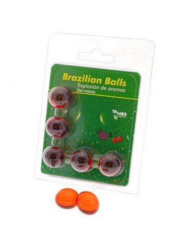 Taloka Brazilian Balls Gel Íntimo Fresa & Cereza 5 Bolas - MySexyShop (ES)