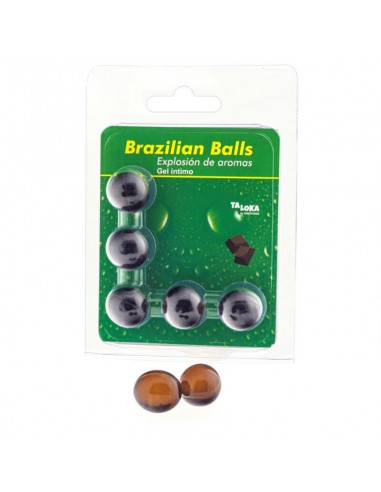 Taloka 5 Brazilian Balls Chocolate Intimate Gel | MySexyShop