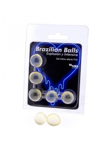 Taloka Brazilian Balls Gel Excitante Efecto Frio Y Vibración 5 Bolas - MySexyShop (ES)
