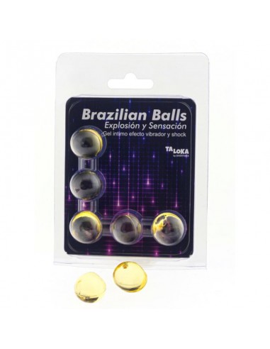 Taloka 5 Brazilian Balls Vibrating & Shock Effect Exciting Gel - MySexyShop.eu