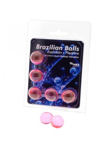 Taloka Brazilian Balls Gel Excitante Efecto Vibración Refrescante 5 Bolas - MySexyShop (ES)