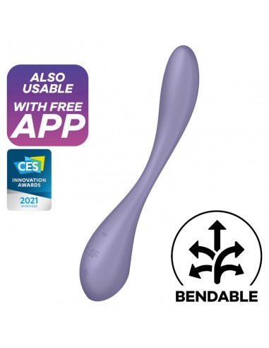 Satisfyer G-Spot Flex 5 Multi Vibrator Lilac - MySexyShop.eu