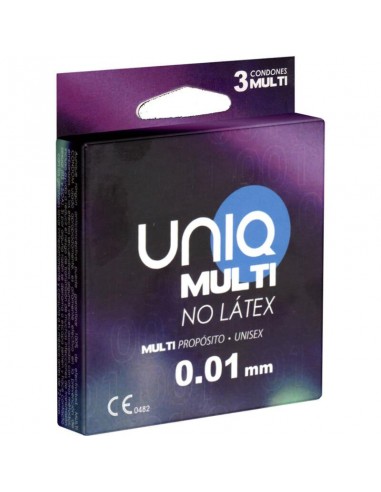 Uniq Multi Latex Free Condoms 3 Units | MySexyShop (PT)