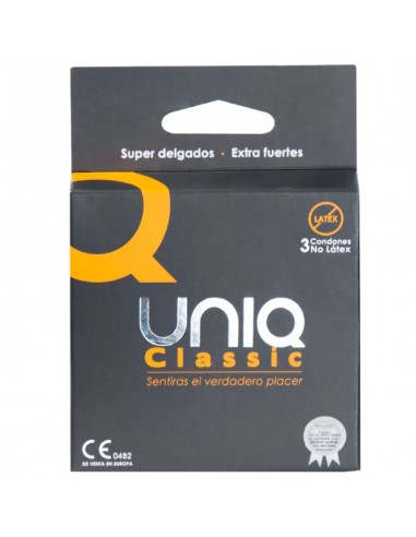 Uniq Classic Latex Free Condoms 3 Units | MySexyShop (PT)