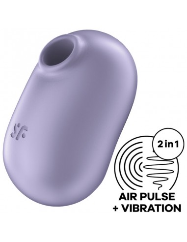 Satisfyer Pro To Go 2 Double Air Pulse Stimulator & Vibrator Violet - MySexyShop.eu