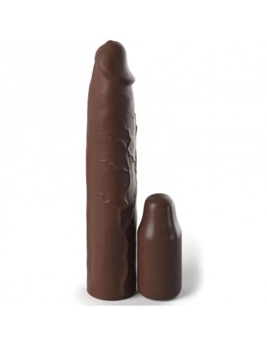 Pipedreams Sleeve 22,86 Cm + 7,62 Cm Plug Brown - MySexyShop.eu