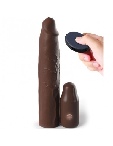 Pipedreams Sleeve 22,86 Cm + 7,62 Cm Plug Remote Brown | MySexyShop (PT)