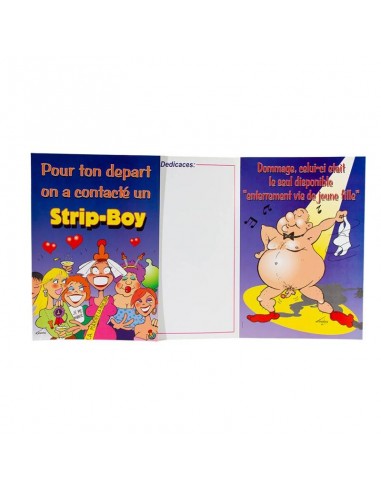 Femarvi Card Strip-Boy Fr - MySexyShop.eu