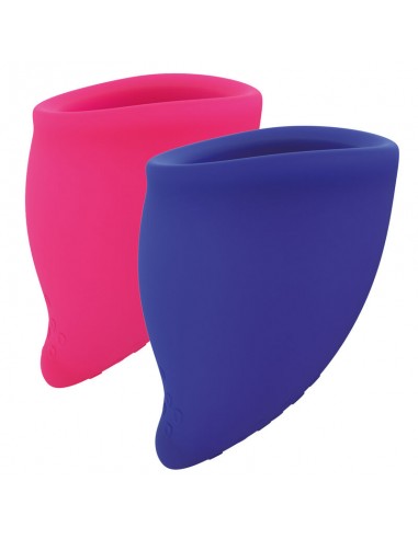 Fun Factory Fun Cup Explore Kit Menstrual Cup Pink & Ultramarine - MySexyShop.eu