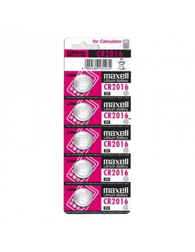 Maxell Battery Litio Cr2016 3v 5uds - MySexyShop