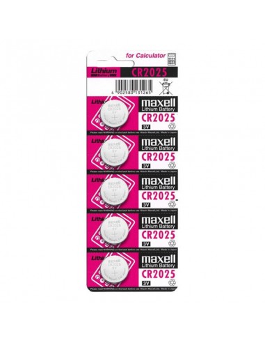 Maxell Battery Litio Cr2025 3v 5uds - MySexyShop