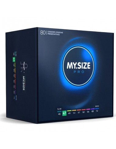 My Size Pro Condoms 47 Mm 80 Units | MySexyShop (PT)